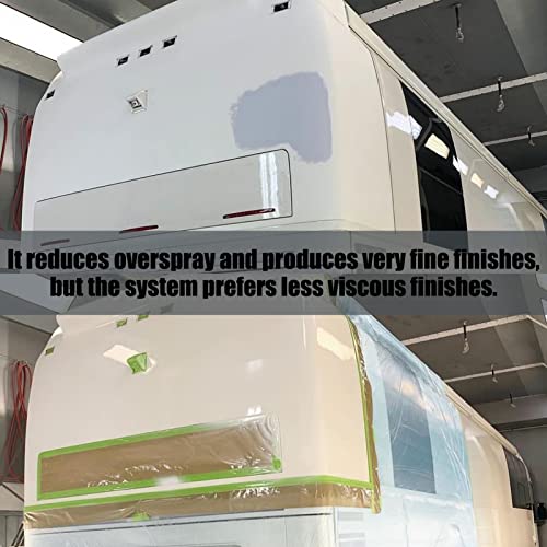 Wisegham 1.7Mm 600Cc Hvlp Spray Gun Paint Sprayer, 1/4 Air Inlet Gravity Feed Spray Gun, Auto Air Paint Spray Gun, Paint Sprayer For Cars Body Repair House Fence Furniture Painting #TOP6