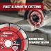 EZARC 125mm Diamond Cutting Discs, Segmented,for Granite, 2pcs