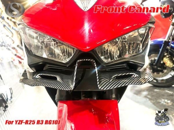 Amazon | W12-4CB YZF-R25 ディフューザー ウイングレット フロント