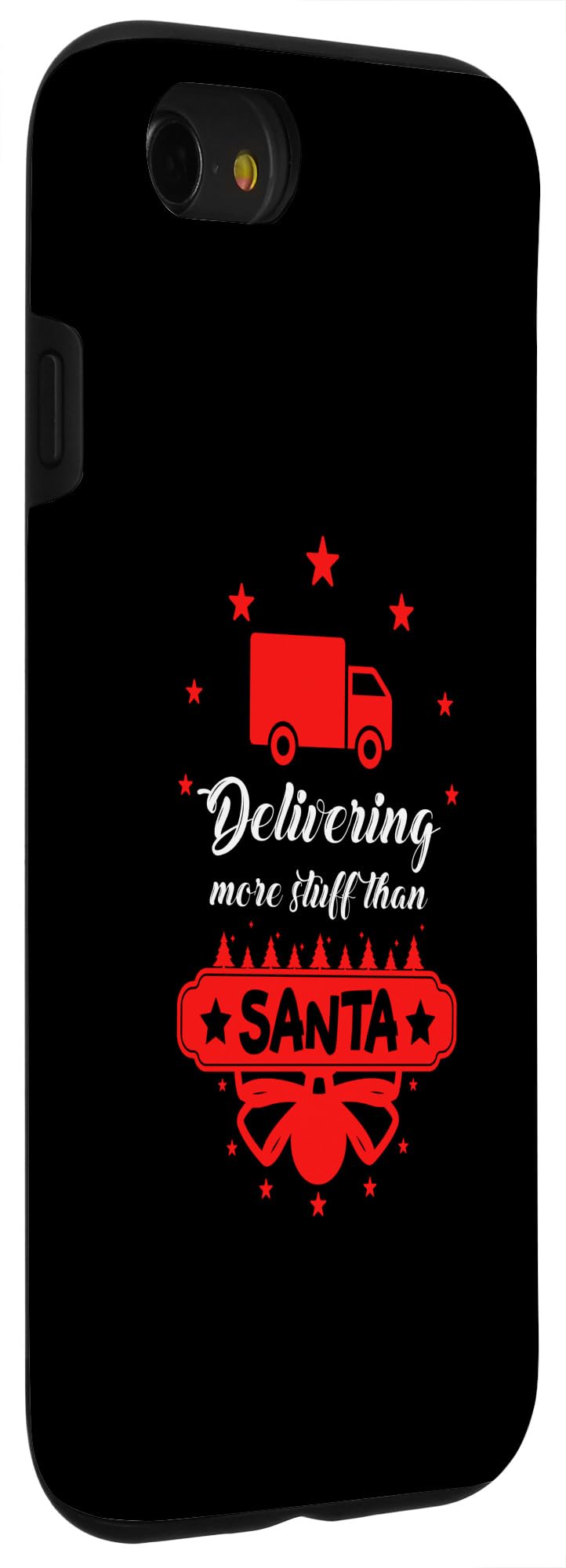 iPhone SE (2020) / 7 / 8 Postal Worker Santa Funny Christmas Design Case - Image 3