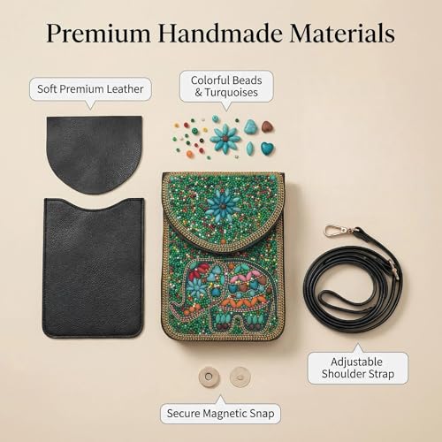 Image of Small Crossbody Bags for Women Designer Cell Phone Bag Boho Shoulder Wallet Purse