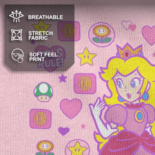 Image of Nintendo Girl's Peachtone T-Shirt, Small, Pink