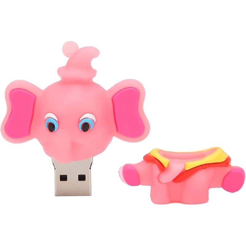 かわいいピンクの象のデザインusbメモリスティック Usbフラッシュドライブ 友達への漫画のuディスクギフト 16gb 32gb 64gb 128gb プラグアンドプレイ 128gb 5ejoqx2ffl Www Swayzecrazies Com