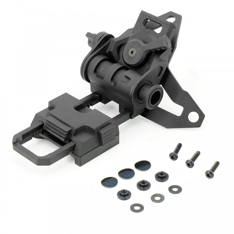PVS15 PVS18 GPNVG18 Etc Night Vision Goggles Mount?Adjustable Tactical Helmet Mount?for L4G69 NVG Metal Helmet Mount?CNC Aluminum (BK)