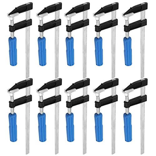 Taicheut 10 Pack 8 Inch Bar Clamps, F Steel Bar Clamps cover