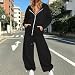 Jogginganzug Damen Mit Kapuze Elegant Freizeitanzug Jogginghose Sweatjacke