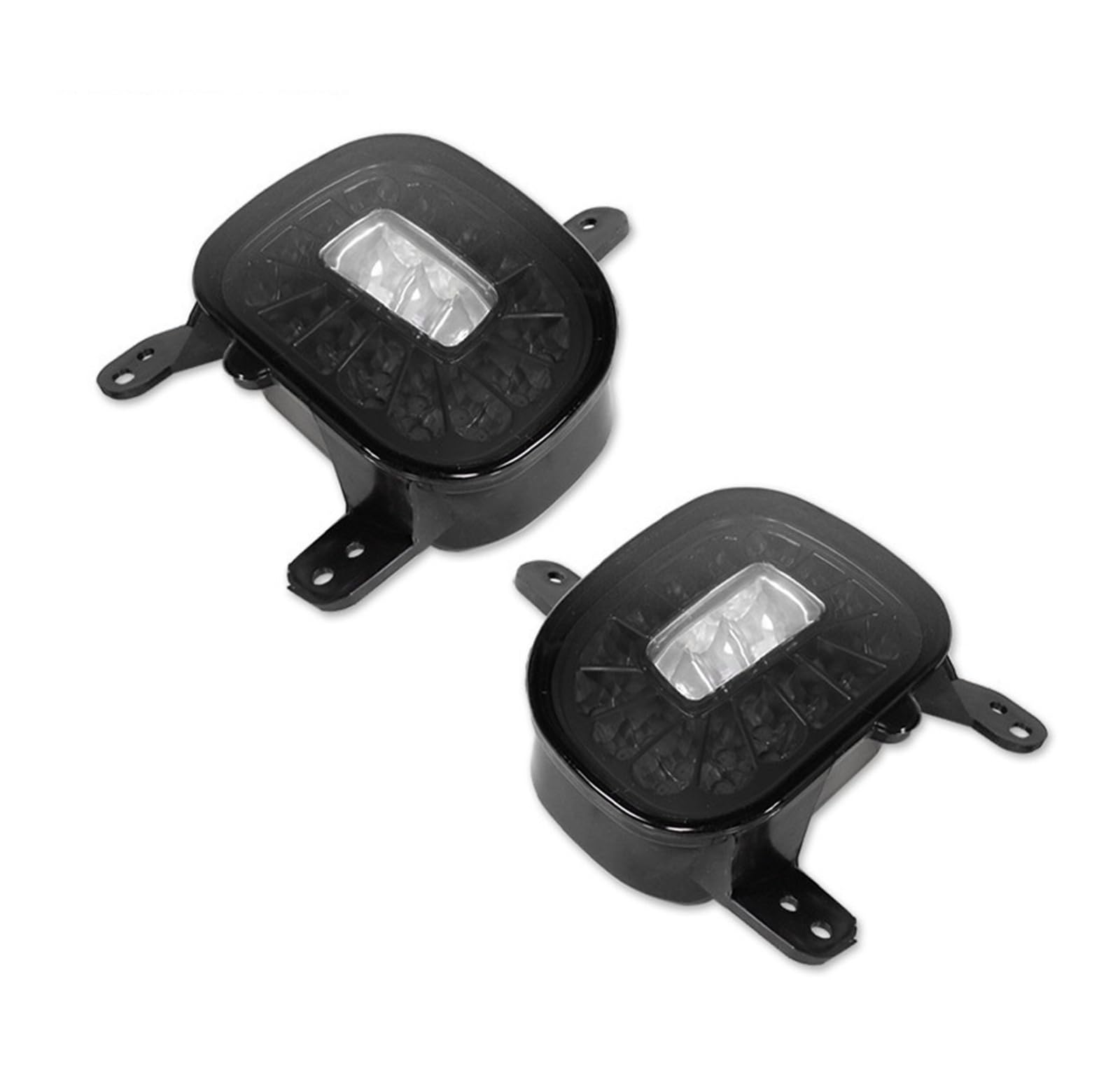 For Jeep Renegade 2015-2018 Paraurti posteriore Lampada senza lampadina Riflettore posteriore Luce di liquidazione Fendinebbia e luce di retromarcia bianca 2 pezzi(Smoked Lens)