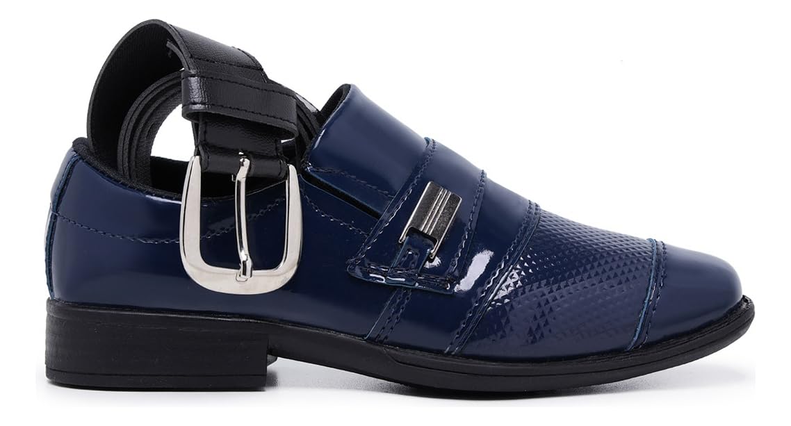 Kit Sapato Social Masculino Infantil Couro Sintético + Cinto (Azul, BR, Criança de 9 a 12 anos, Numérico, 35) em promoção! Veja a oferta e mais achadinhos de Sapatos Infantis 2 Hoje é o melhor dia para comprar Kit Sapato Social Masculino Infantil Couro Sintético + Cinto (Azul, BR, Criança de 9 a 12 anos, Numérico, 35) com aquele preço maroto! Promoção! Aproveite a oferta! 2
