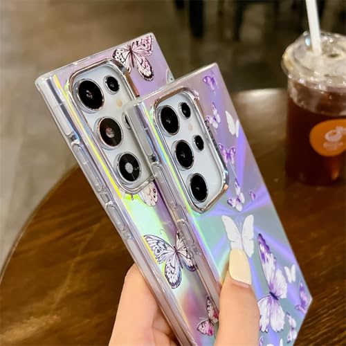Coque Samsung A35 5G rigide mate polycarbonate papillon laser - 4