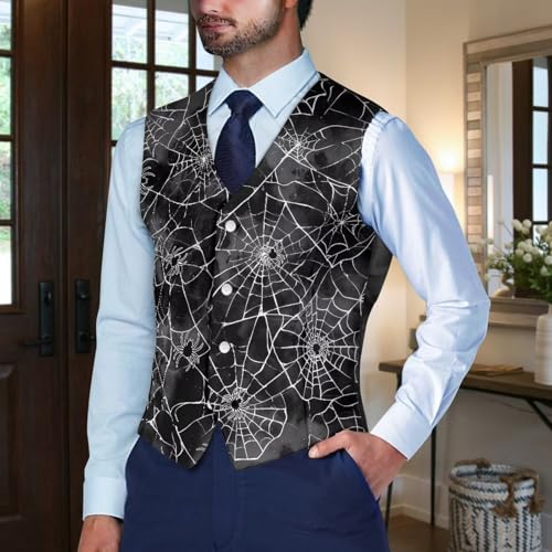 Mens Lightweight Suit Vest Sleeveless Dress Vest for Men V Neck 4 Buttons Vests Waistcoat Tuxedo Vests3