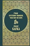 Notizbuch Franz Kafka: Leinen mit Goldprägung, unliniert, Lesebändchen, nachtblau, 14,0 x 21,5 cm
