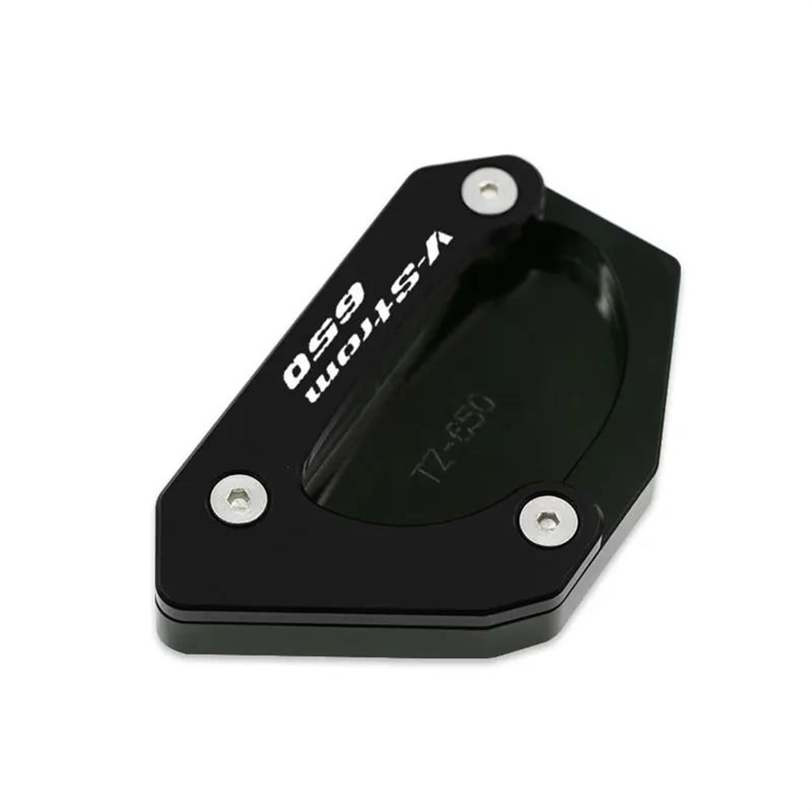 Motorcycle Support Stand Plate for V-Strom 650 /XT VSTROM Dl650 DL650 V Strom 650 2004-2023 Motorcycle Accessories Side Bracket Enlarged Bracket Plate Pad(Black,Vstrom 650)