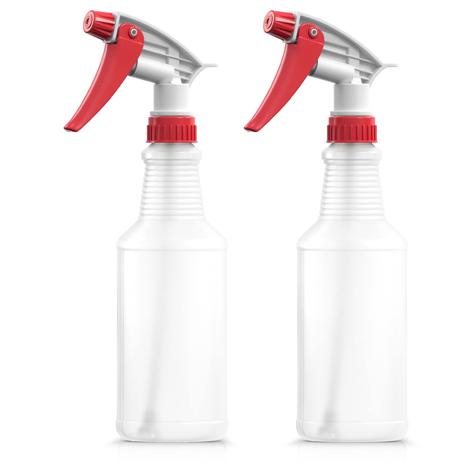 Bar5FEmpty Plastic Spray Bottles For Cleaning 16-ounce Professional All Purpose Reusable Powerful Adjustable Auto Detail Solutions Durable Alcohol Safe Bleach Resistant, 2-Pack