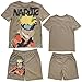 Naruto Boys Short Sleeve Fashion T-Shirt and Mesh Short 2pc Set