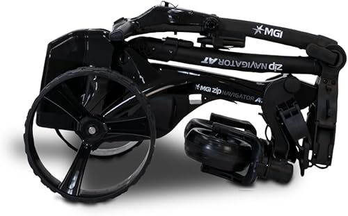 Miniatura 5 de MGI Zip Navigator All Terrain Electric Golf Cart - 36 Hole Battery - Remote Control - (Drink, Umbrella, GPS-Phone) Negro brillante/Negro mate,Negro