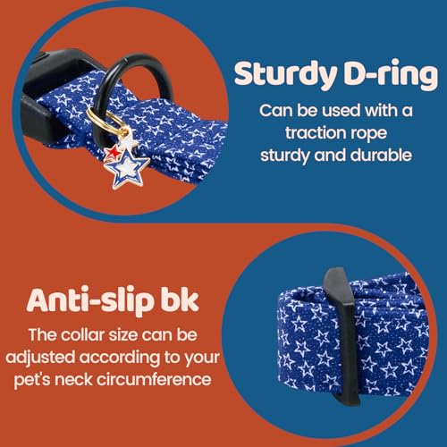 Collier pour chien avec pendentif et boucle rapide plastique réglable - 4