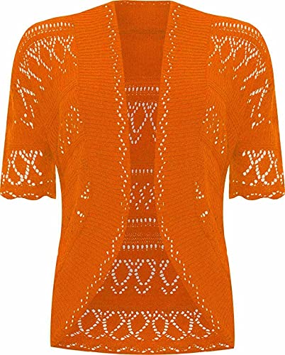 Damen Häkel-Bolero, gestrickt, kurze Ärmel, elegant, vorne offen,...