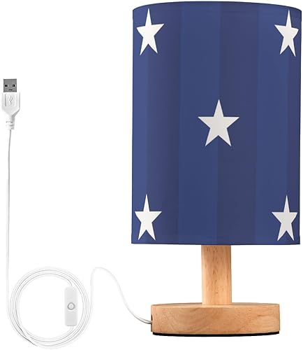 Yuiboo Night Light American Navy Stars Table Led Lamp Aesthetic Lamps for Girls Kitchen lámparas para mesa de Noche