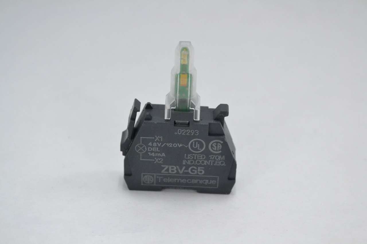 NEW TELEMECANIQUE ZBV-G5 LIGHT BLOCK MODULE 120V-AC 14MA B358225