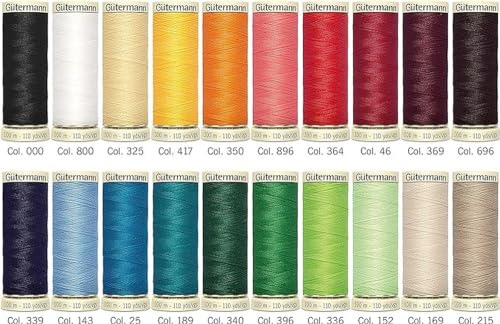 Image of Gutermann 734610-1 Thread Set Sew-All 100 m x 20 reels, Multicoloured