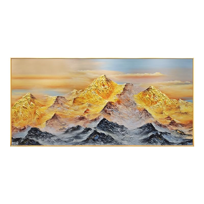 Toile paysage abstrait jaune LCDIUDIU pour illuminer la décoration de votre salon ou bureau