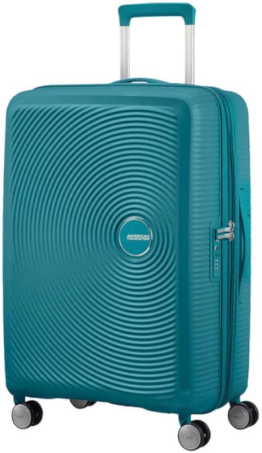 Soundbox - Hard Shell Suitcase 67 cm Medium - Trolley Suitcase with 4 wheels, TSA Lock, Expandable & Light - 71.5/81 L - Green (Jade Green)