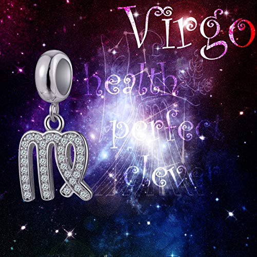 12 Zodiac Sign Charms for Charm Bracelets - 925 Sterling Silver Constellation/Horoscope Pendants2