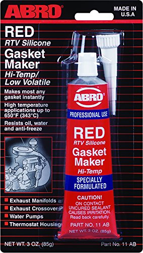 ABRO - Pasta Silicona Constructora de Juntas Color Rojo