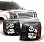 AKKON - For Cadillac Escalade Black Bezel HID Xenon Type Headlights Front Lamps Replacement Set