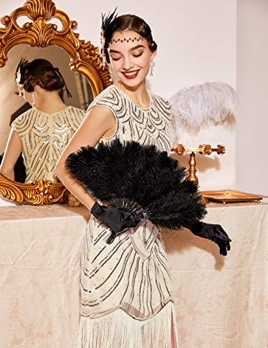 Babeyond Damesjurk in jaren ’20-retrostijl, ronde hals, met stijlvolle pailletten, in de stijl van The Great Gatsby - Image 5