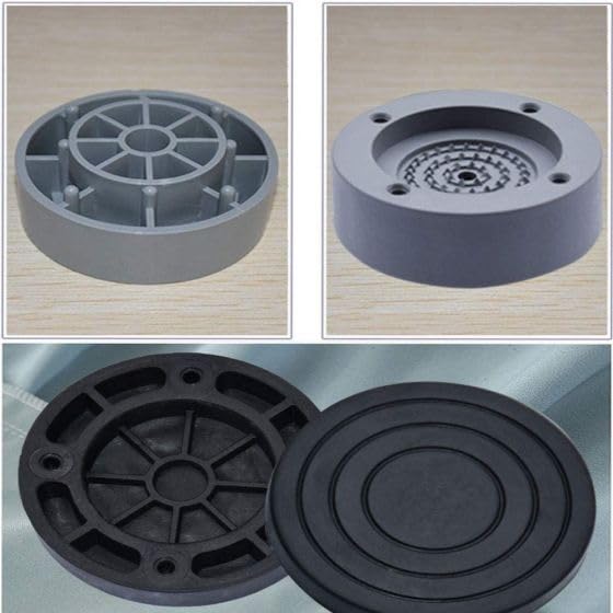 4 Pcs Anti Vibration Washing Machine Non-Slip Pads Noise Cancelling Mat Non Slip Rubber with Resin Fiber Plastic Protects Room Floor Anti Vibrasion Pads