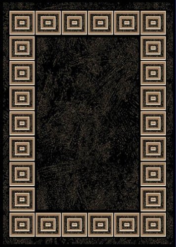 Home Dynamix Optimum Eros Area Rug 3'7" x5'2", Geometric Greek Key, Black/Beige