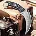 Poshland Handmade Damascus Steel Karambit Knife 9.5'' Full Tang Fixed Blade | Razor-Sharp Outdoor Knife, EDC knife for men