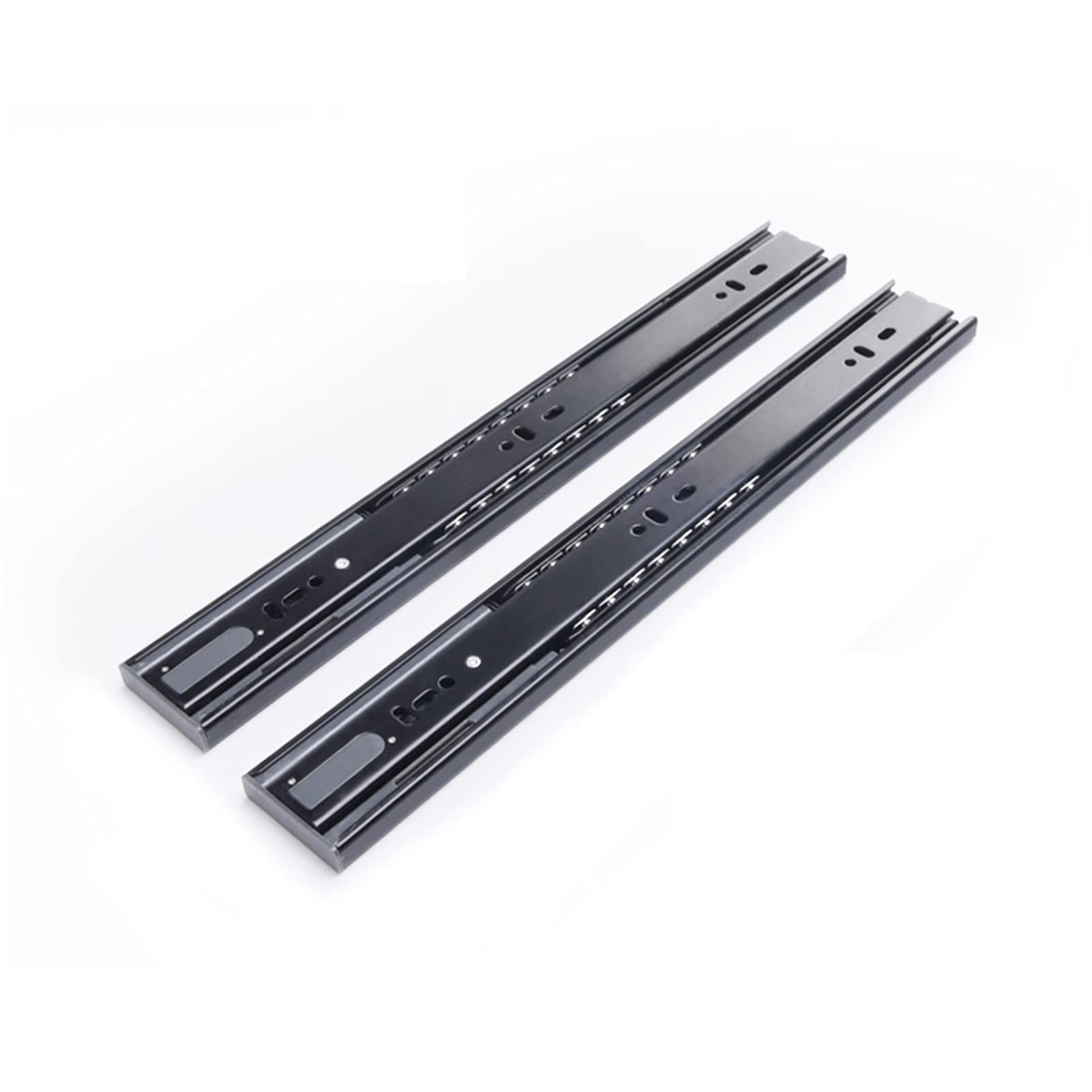Silent Drawer Slides，Thickened Cushioned Damping, Three Section Slide，Suitable for All Kinds of Drawers(16inch)