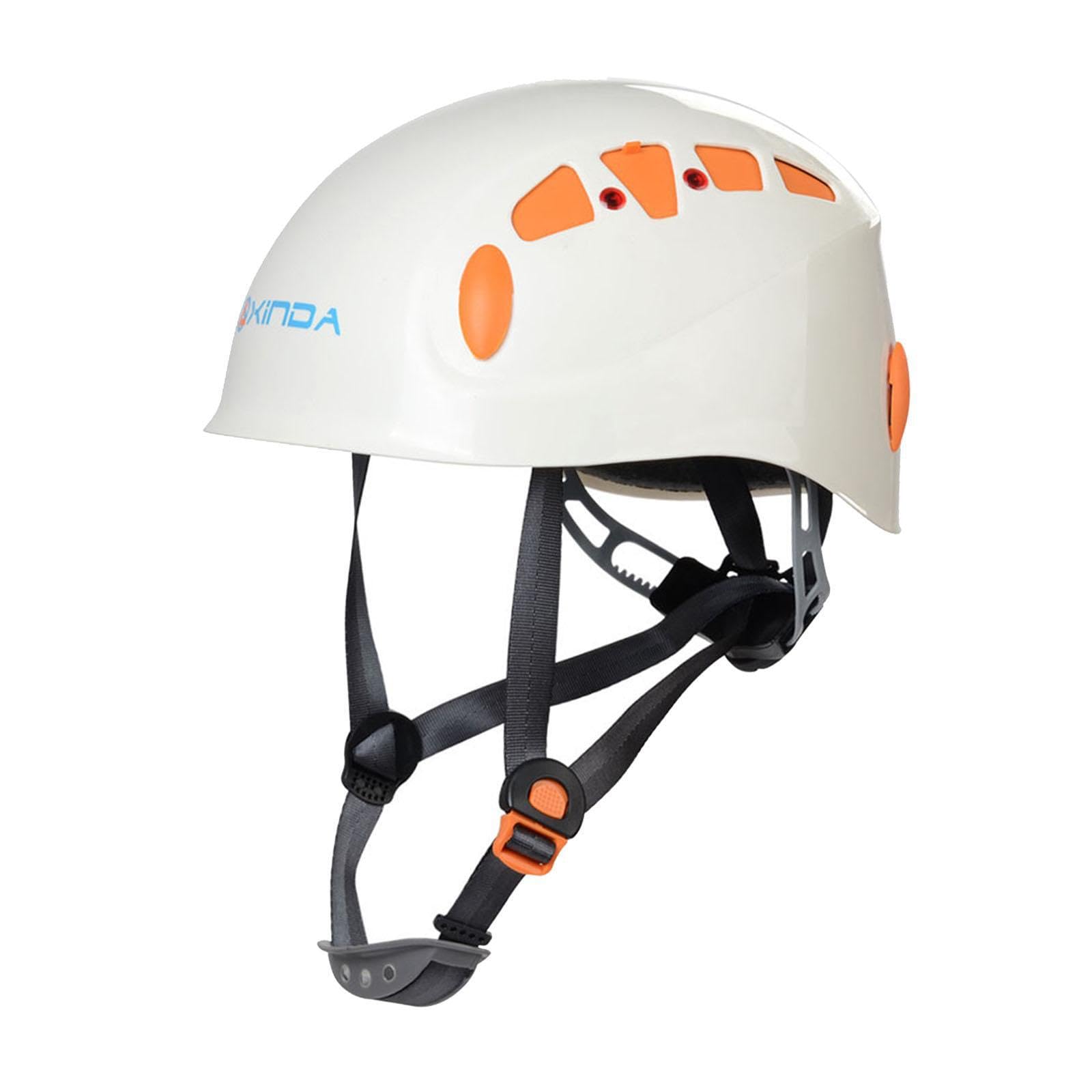 Casque d'escalade, Casque de Chantier pour Hommes, Femmes et Adultes, pour travaux arboricoles, Blanc