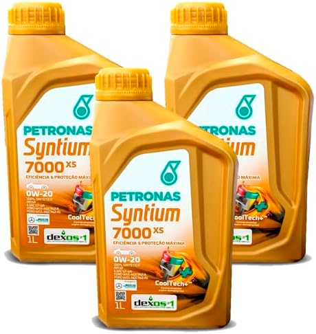 Kit Troca 3 L Oleo Petronas Syntium 7000xs Sae 0w20 Sintetico API...