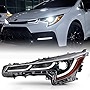 ACANII - For 2020 Toyota Corolla SE | XLE | XSE DRL LED Projector Headlight Headlamp Assembly Replacement Driver Side