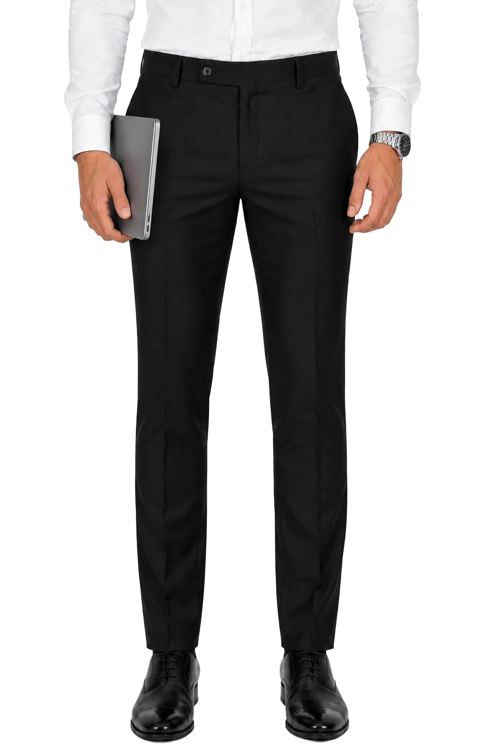 bellford Formal Pants for Men Office Wear - Premium Slim Fit Formal Trouser for Men, College Pant for Boys, Gents Bottom Formal wear for Office Meeting, Party, Gathering, Wedding-picture-49