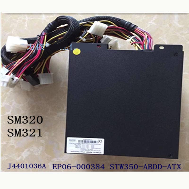 Top view of the MIDTY PC Power Supply Unit with various power cables bundled