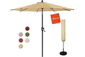 BLUU 9FT Sunbrella Patio Umbrella with Aluminum Pole