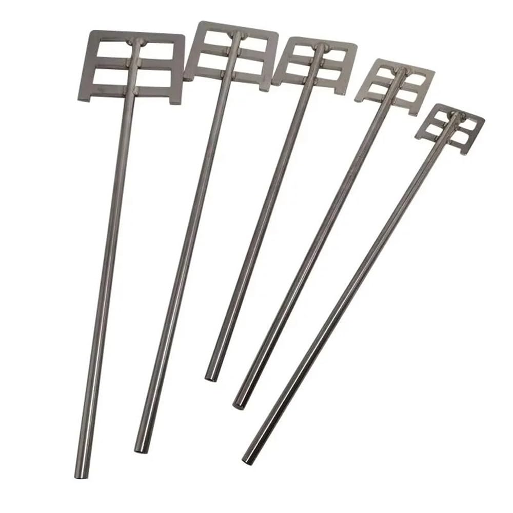 Strumenti da laboratorio e attrezzature 1 lama di agitazione in acciaio inossidabile 304 con larghezza foglia 60 mm o 80 mm paletta di agitazione quadrata con asta(120x8x500mm)