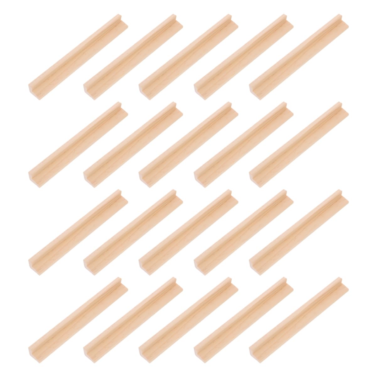Porte-jeux en bois beige VILLCASE par lot de 20 supports de cartes