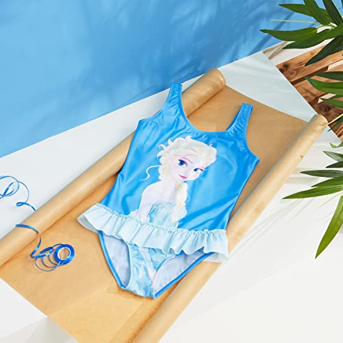 Image of Disney Girls One Piece Swimming Costume, Comfortable Stretchy Swimsuit - Girls Gifts