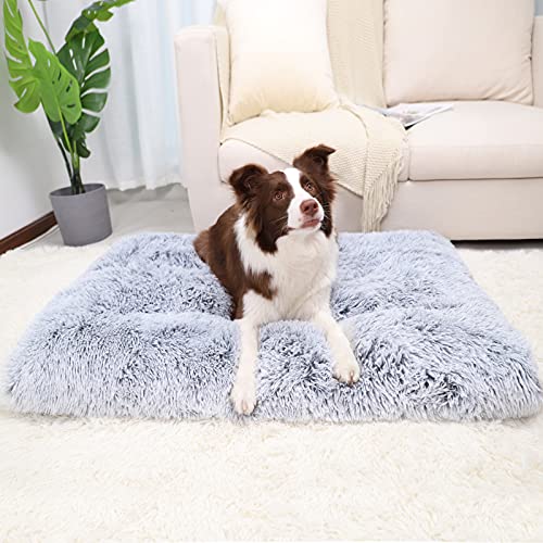 Vonabem Dog Bed Crate Pad, Deluxe Plush Anti-Slip Pet Beds, Washable Dog Crate Mat for Large Medium Small Dogs Breeds… - Image 3