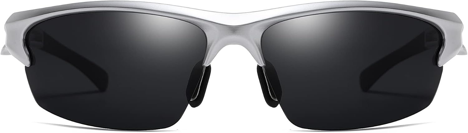 Cyxus Polarized Semi-Rimless TR90 Cycling Sunglasses Men Women Rectangle Glasses Running Fishing Bike Baseball Sport 1071 - Image 2