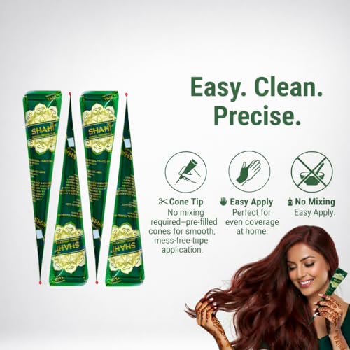 Shahi 4 Pack Henna Natural Listo para Usar 30g Conos miniatura 5