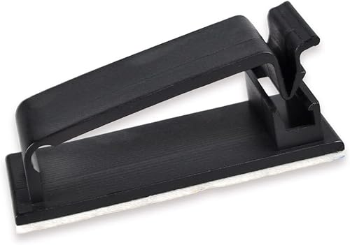 Miniatura 2 de Conwork - Clips para cables, organizador de cables Ethernet, abrazaderas adhesivas para gestión de cables, soporte para cables de escritorio,