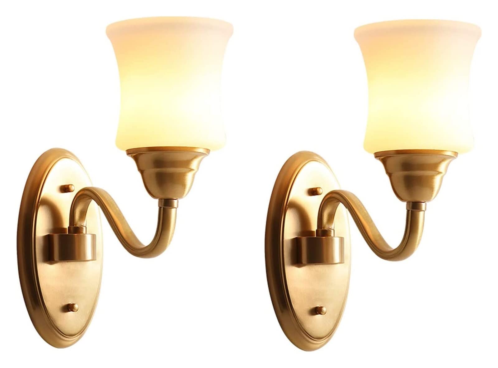 ZTCHSENZT Wall Lamp Light Light Luxury Copper Simple Home Room Decor Lamps Wall Sconce Light Fixture for Dining Room Bedroom Bedside Living Room Study Wall Light,2PACK