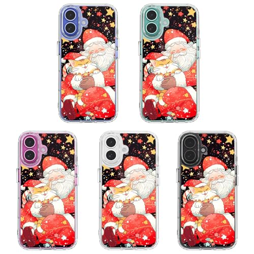 Coque Noël iPhone 16 Plus acrylique antichoc pour éviter les rayures et les chutes - 5