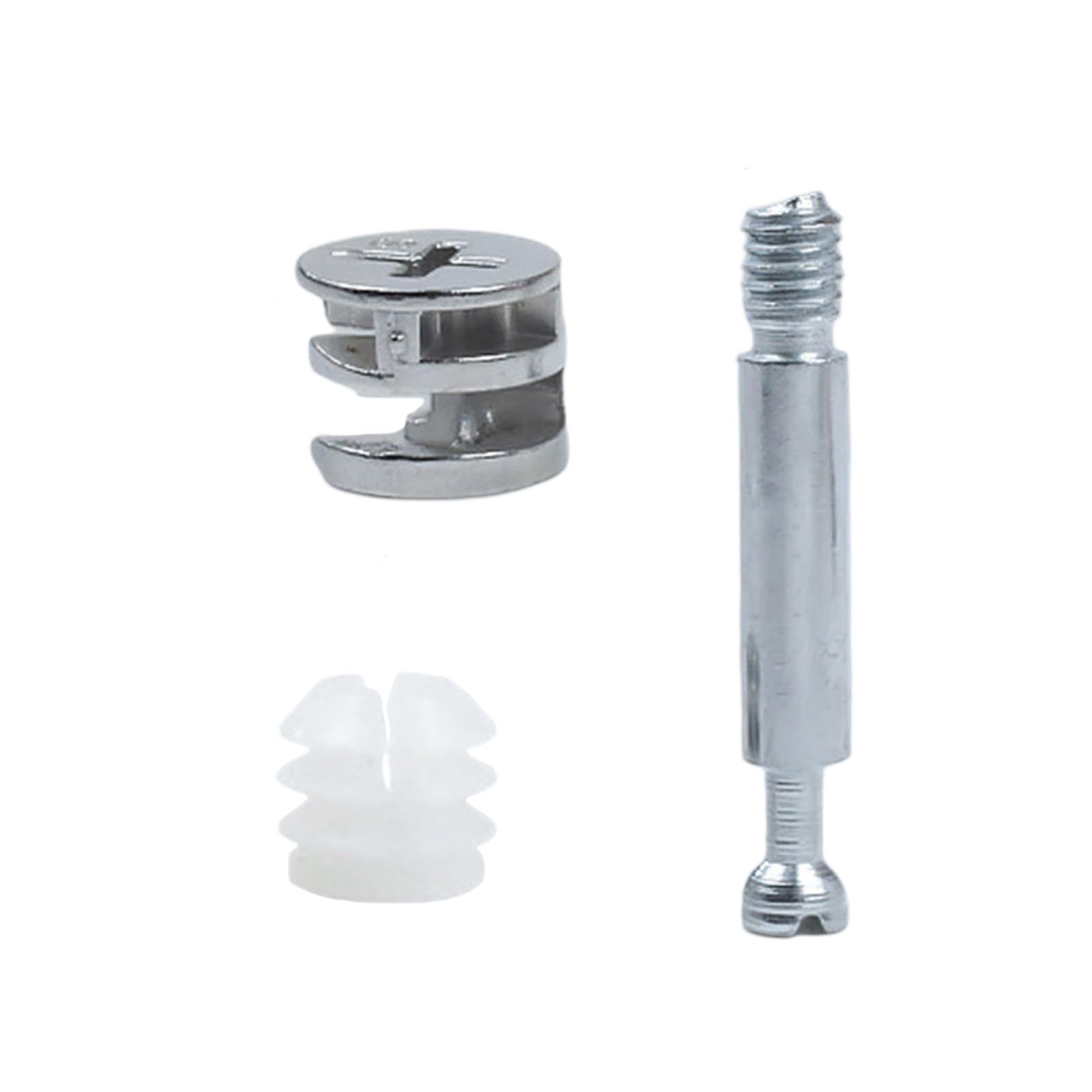 20Pcs Furniture Wheel Screws Wardrobe Eccentric Wheel Removal Fastener Connector Clothes Cabinet Desk Link Fixer Cabinet Nut Connection Desk Link Fixer